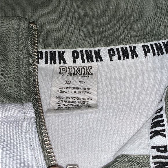 PINK QUARTER ZIP - Picture 2 of 5